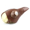 Light Brown Leather Plague Doctor Mask