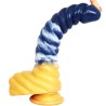 Darkblue Liquid silica gel Dildo- 09