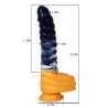 Darkblue Liquid silica gel Dildo- 09