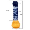 Darkblue Liquid silica gel Dildo- 08