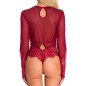 Fashion Designed Long Sleeved Lace One Piece Suit