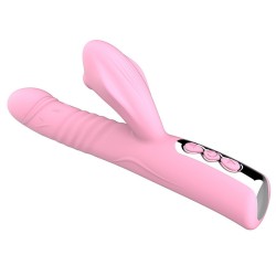Thrusting &amp; Sucking Rabbit Vibrator