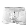Alluring Front Hollowed-out Lace Boxer Briefs