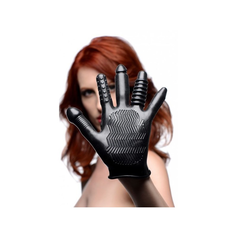 Pleasure Poker Textured Vibration Glove
