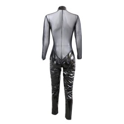 Faux Leather Cosplay Costume Bodysuit
