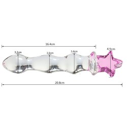 Star Glass Anal Plug