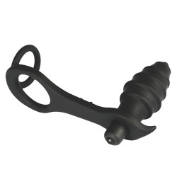 P Spot Vibrating Anal Plug with Cock Ring