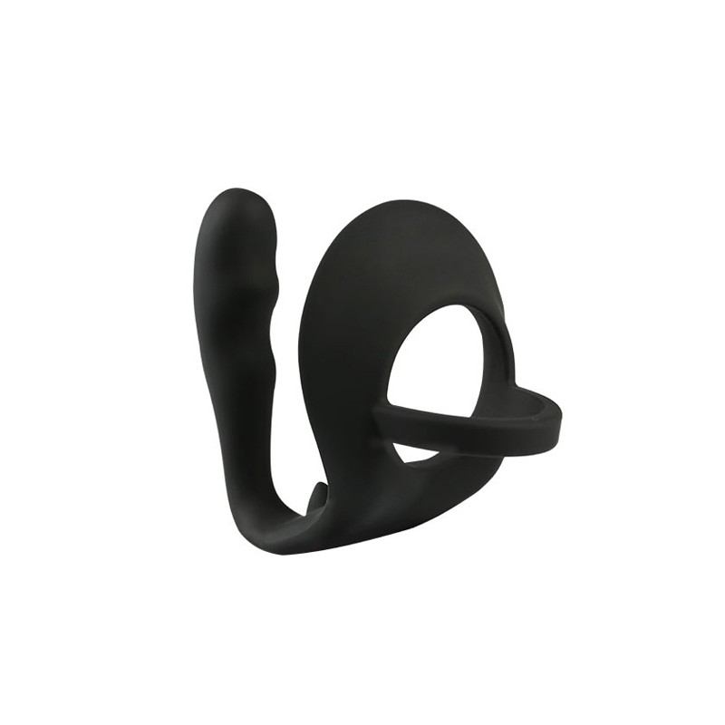 Erection Enhancing Cock Ring and Anal Plug Combo