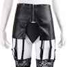 Leather Pants With Garters