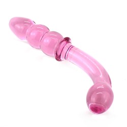 Double Head Gourd Glass Anal Toy