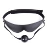 Blindfold With Ball Gag - Velcro Strap
