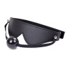 Blindfold With Ball Gag - Velcro Strap