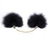 Feather Cuffs With Golden Chain Feather Cuffs With Golden Chain