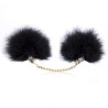Feather Cuffs With Golden Chain Feather Cuffs With Golden Chain