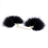 Feather Cuffs With Golden Chain Feather Cuffs With Golden Chain