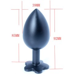 Frosted Class Light Aluminium Butt Plug
